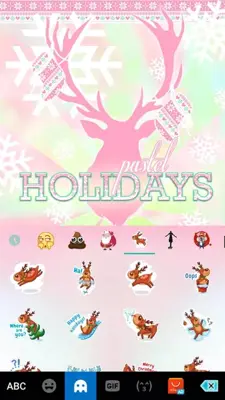 Pastel Holidays Kika Keyboard android App screenshot 1