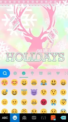 Pastel Holidays Kika Keyboard android App screenshot 2